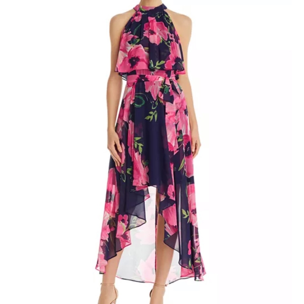 Eliza J Floral High-Low Dress